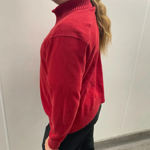 🧵 Vintage Polo Ralph Lauren Red Knit Sweater - Men’s 3XL - 100% Cotton 🧵 - Picture 4 of 10